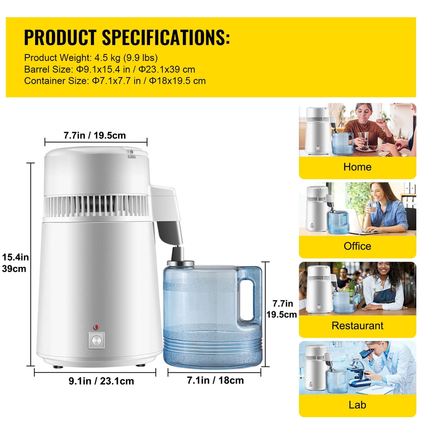 Medical Grade Water Distiller Stainless