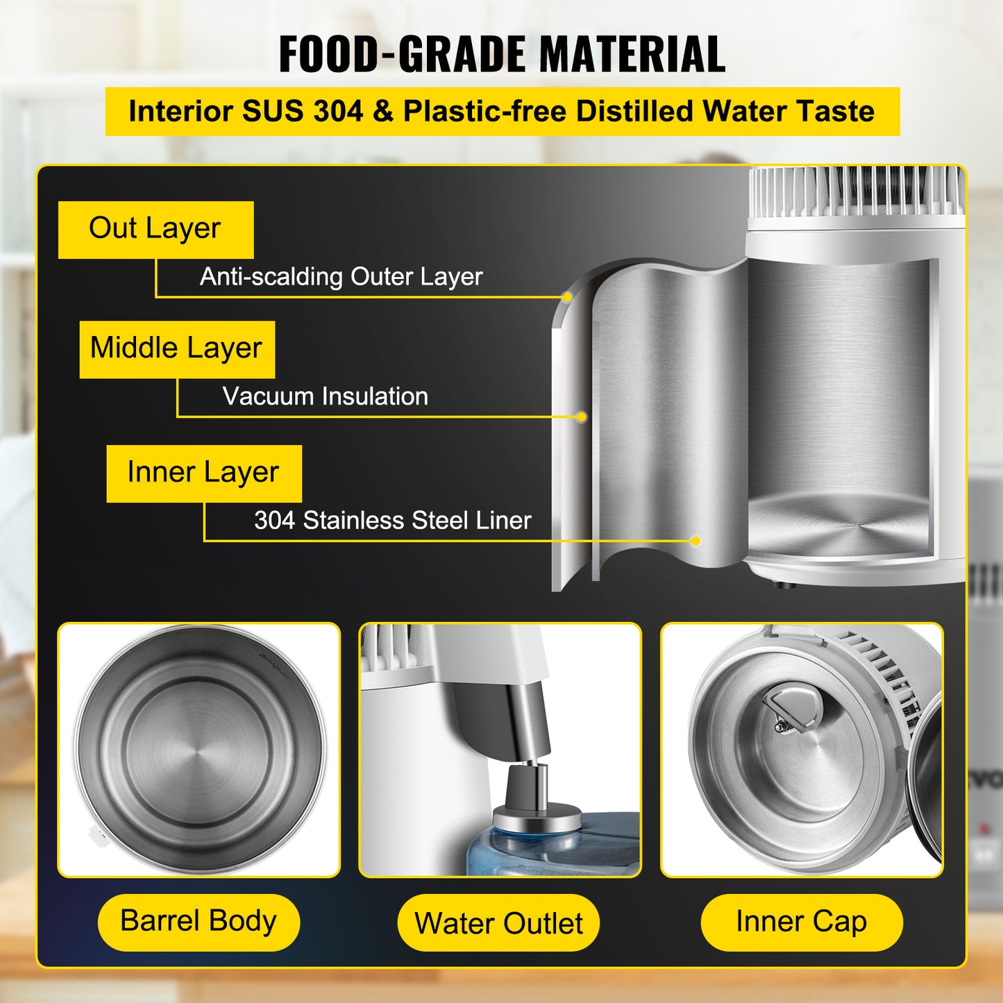 Medical Grade Water Distiller Stainless