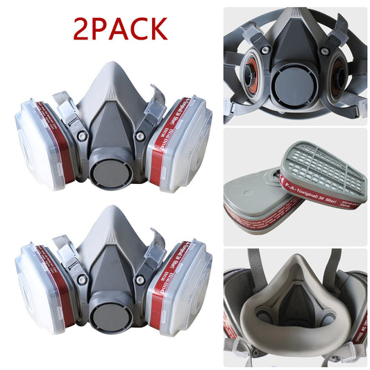 2 Pack High Quality Filtration Gas Mask